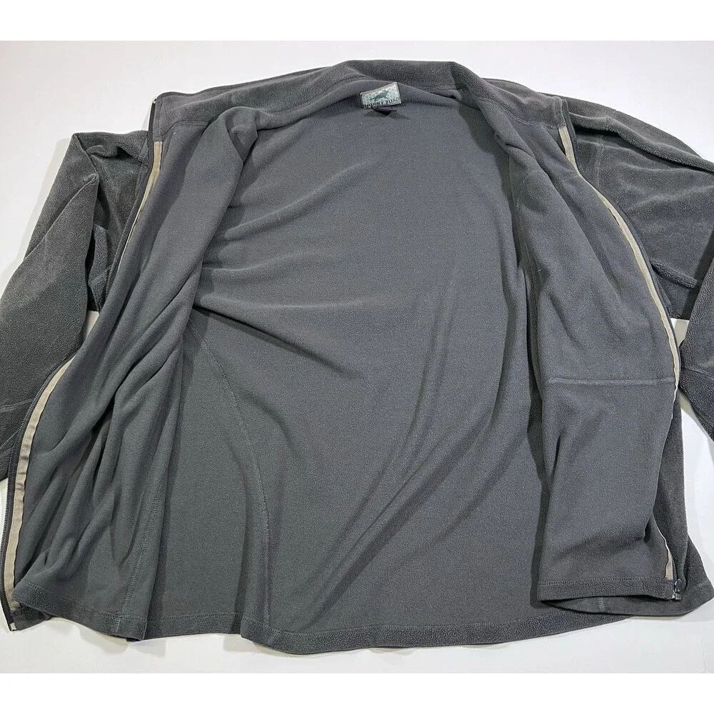 Horny Toad Grey Full Zip Fleece Lightweight Soft Jacket Men's Size XL - Picture 9 of 11